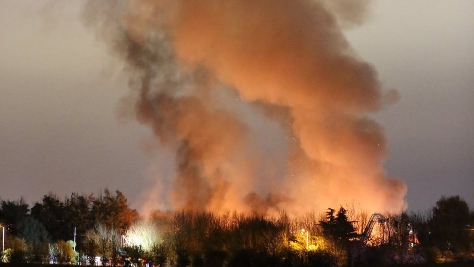 Large fire breaks out near Heathrow Airport