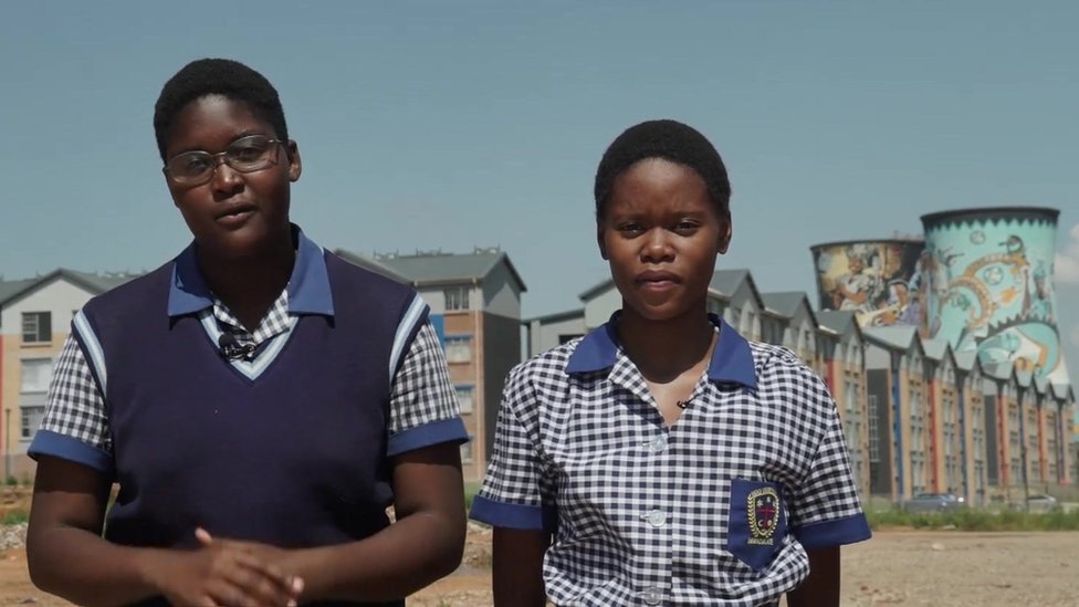 School Reporters from Immaculata Secondary School in Soweto, South Africa