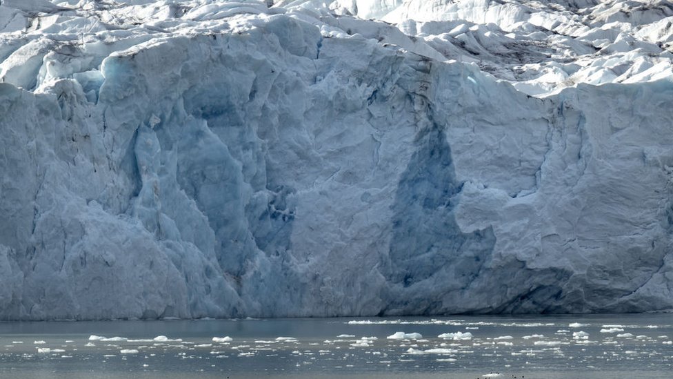 Un glaciar del Ártico en pleno deshielo