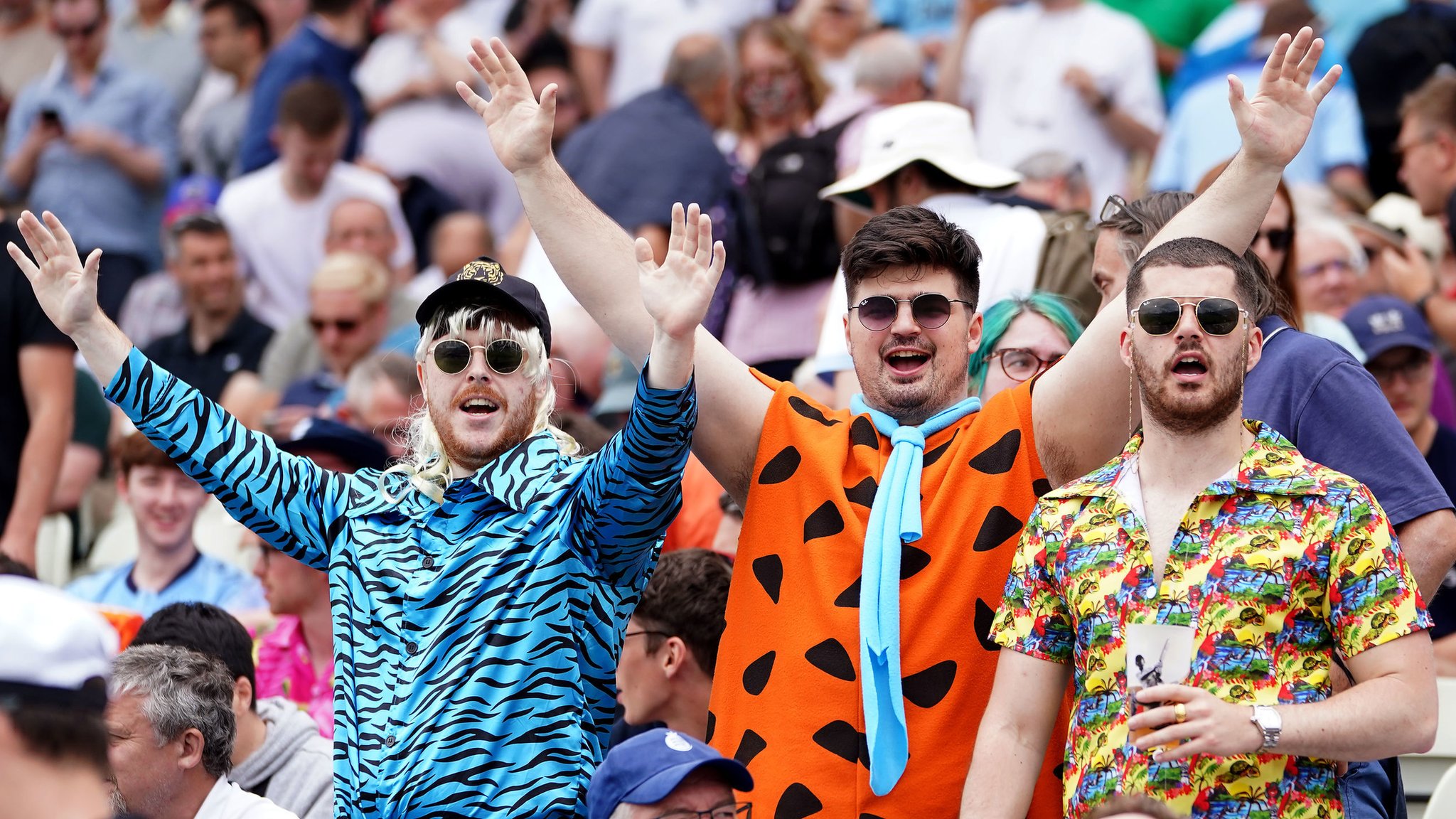 England v New Zealand: 'Edgbaston doubles up as world's largest stag do'