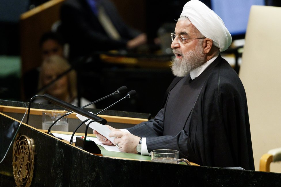 Хасан Рухани выступает на Генеральной Ассамблее ООН