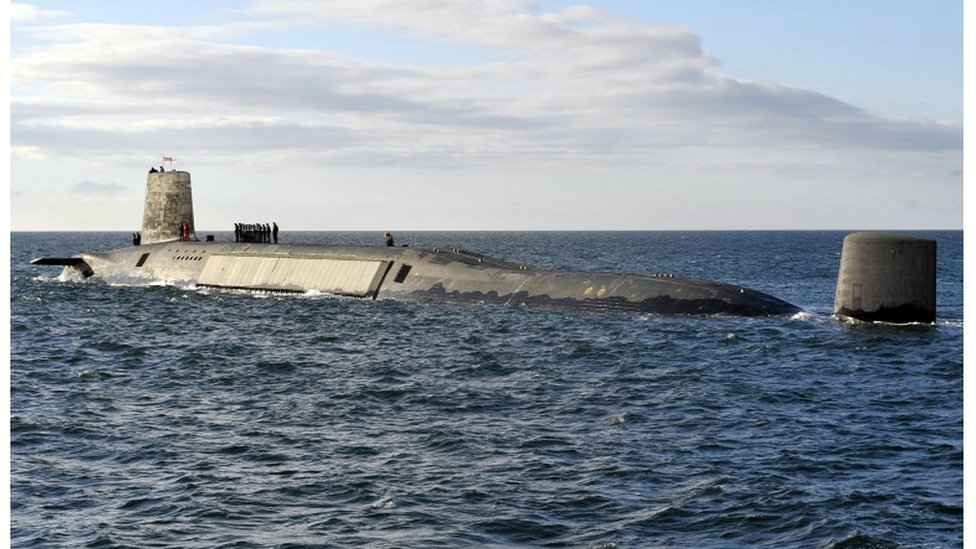 Подводная лодка с ядерными ракетами Великобритании