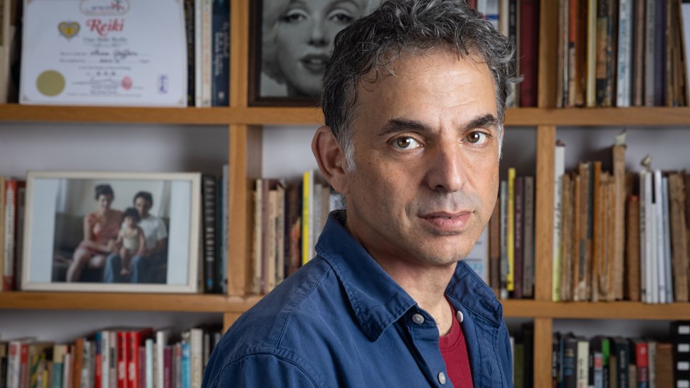A promotional picture of Israeli writer Etgar Keret at his home in Tel Aviv