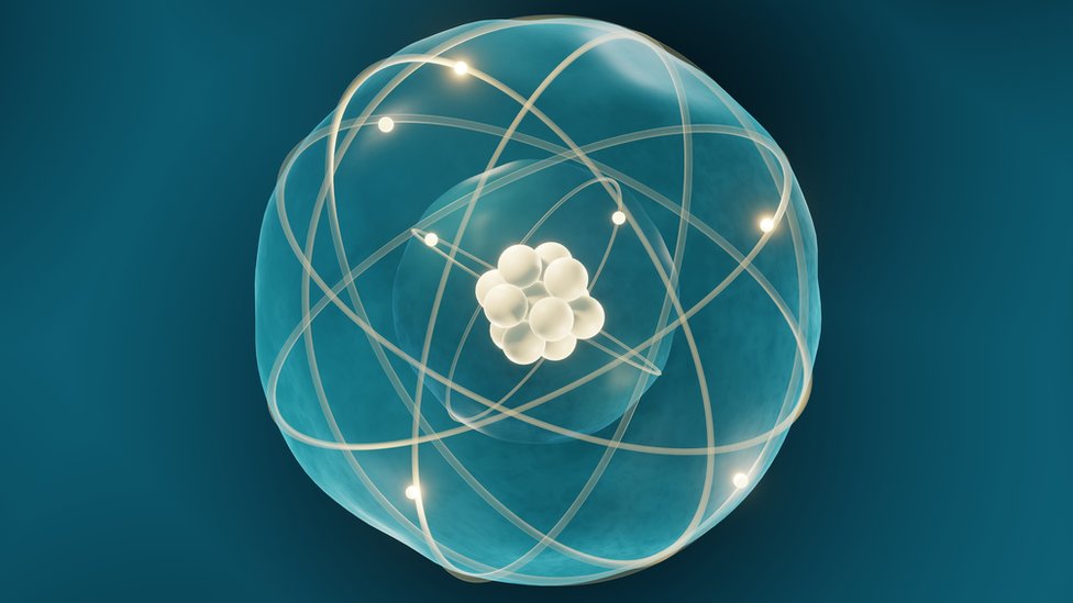 Ilustración de un átomo