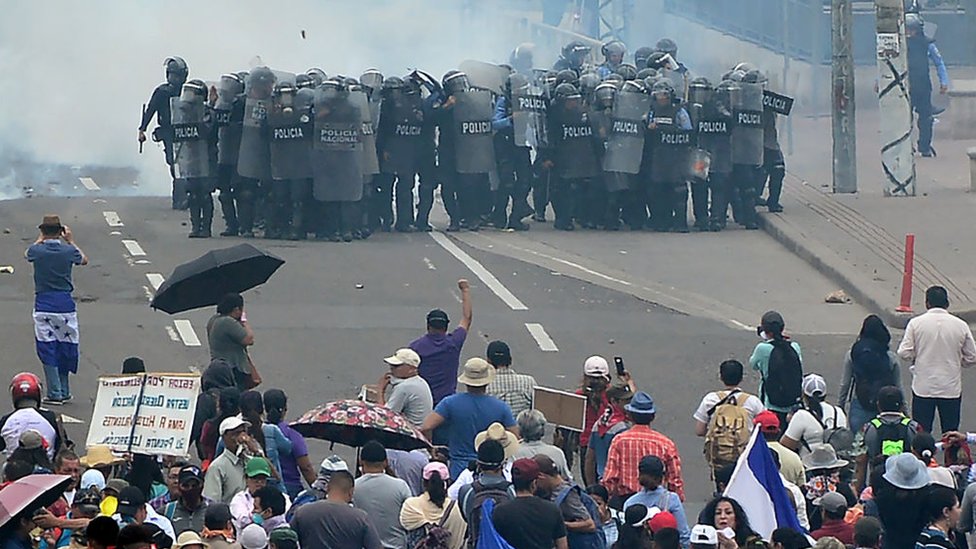 Protestas en Honduras.