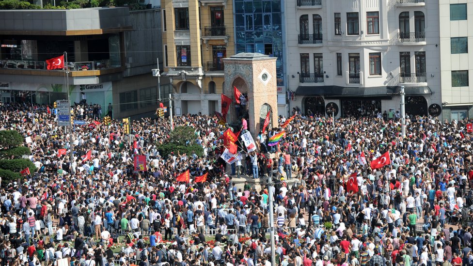 Gezi protestolarından bir kare