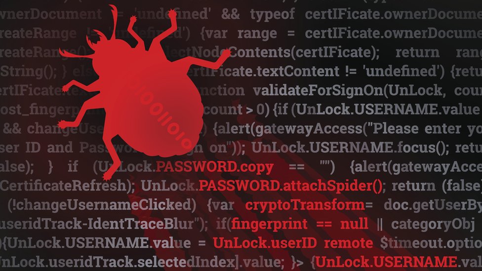 A este tipo de errores informáticos se los conoce como "bug" (insecto, en inglés). "bug" (error informático)