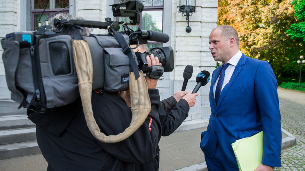 Theo Francken es el secretario de estado de asilo e inmigración. Theo Francken