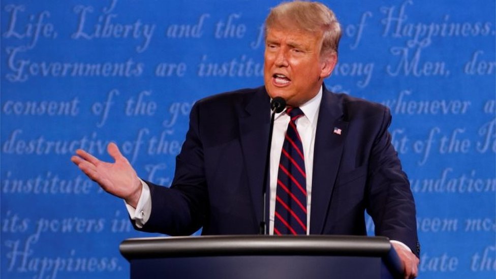 Donald Trump en el debate