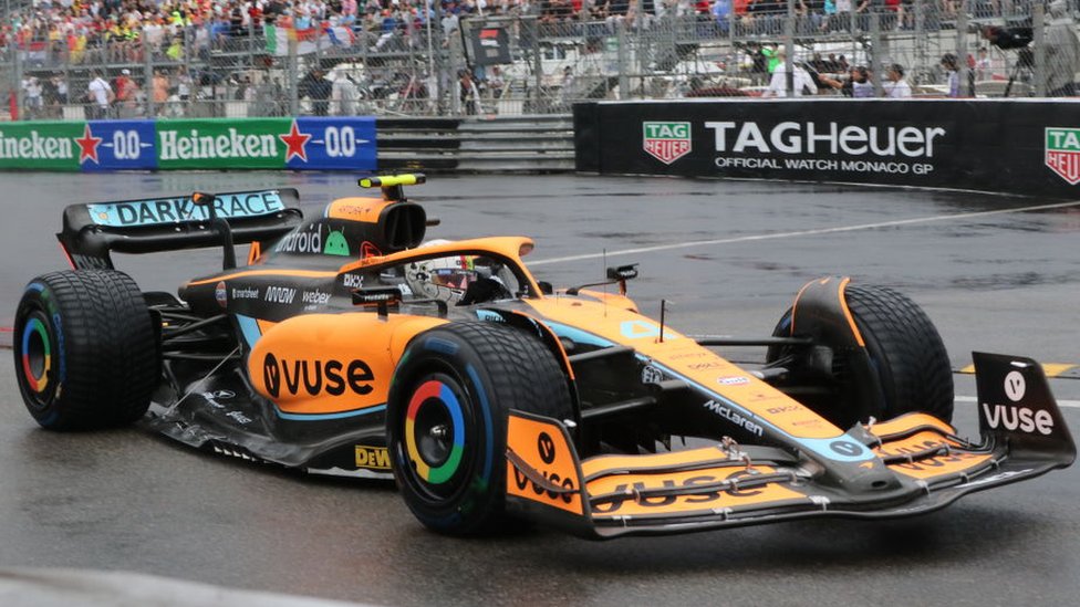 El actual coche de Fórmula 1 de McLaren.