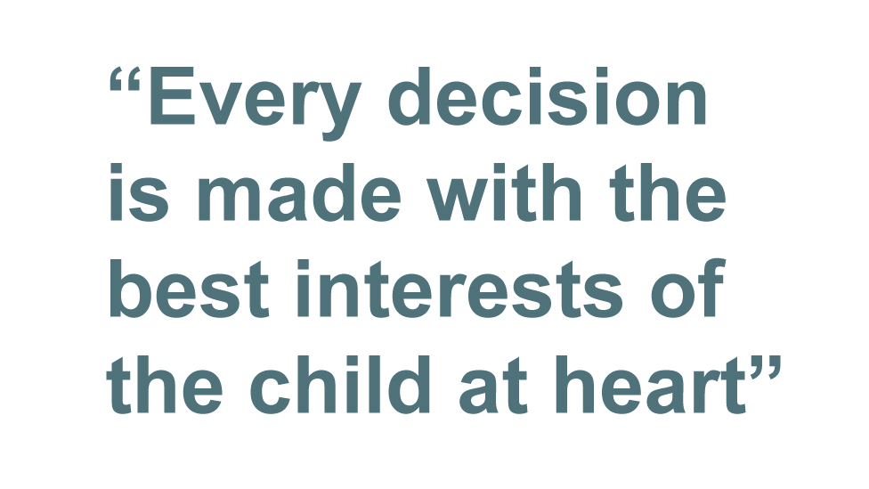 Цитата: Каждое решение принимается с учетом интересов ребенка