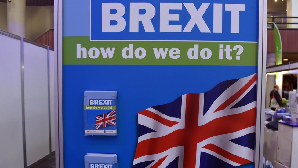 Cartaz do Brexit no Reino Unido