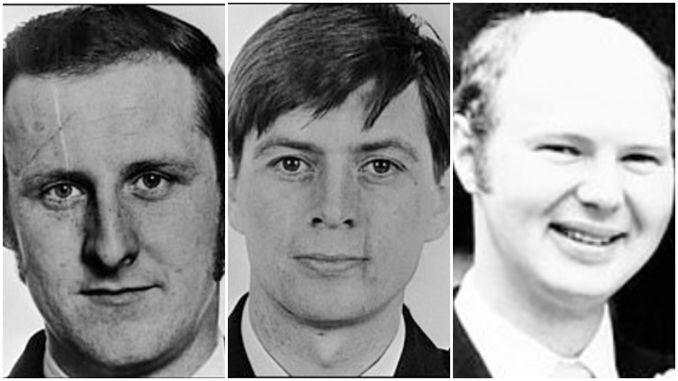 Убитые офицеры RUC Пол Куинн, Аллан МакКлой и Пол Гамильтон