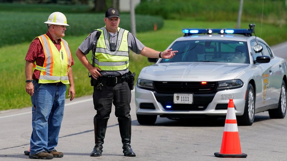 Armed man shot dead after trying to 'breach' Ohio FBI office