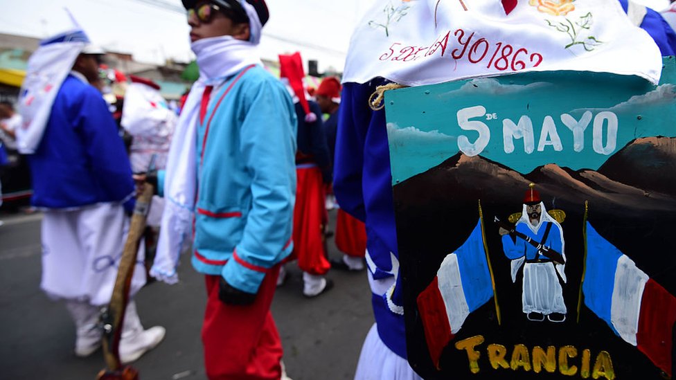 La Batalla de Puebla, que tuvo lugar el 5 de mayo de 1862, ayudó a acabar con las pretensiones colonizadoras de Francia en México y América Latina. Celebración de la batalla de Puebla.