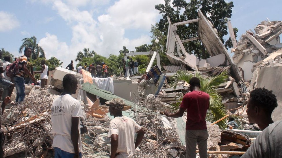 Destrucción en Haití