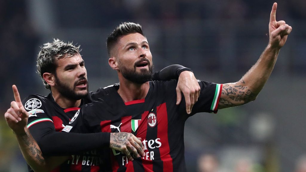 AC Milan 4-0 Red Bull Salzburg: Olivier Giroud's double helps Italians into last 16