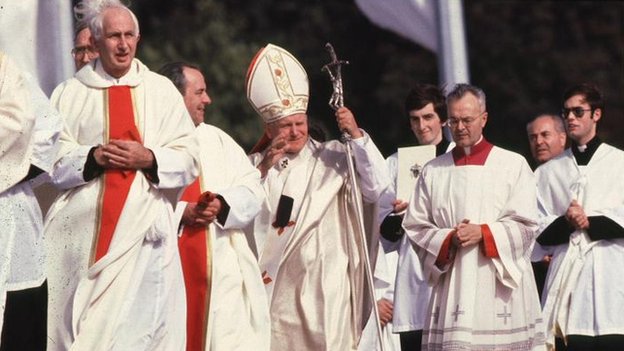 Папа Иоанн Павел II в Дублине в 1979 году