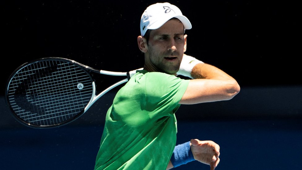 Novak Djokovic el 13 de enero de 2022.