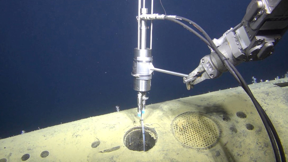 Обломки "Комсомольца", снятые с помощью ROV
