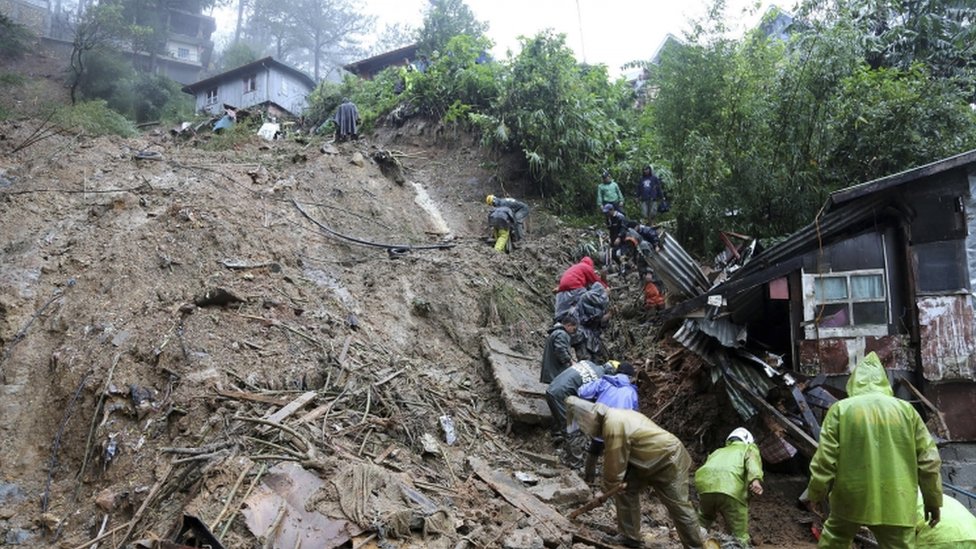 معظم الوفيات في الفلبين كانت من جراء انهيارات أرضية إثر أمطار غزيرة رافقت الإعصار