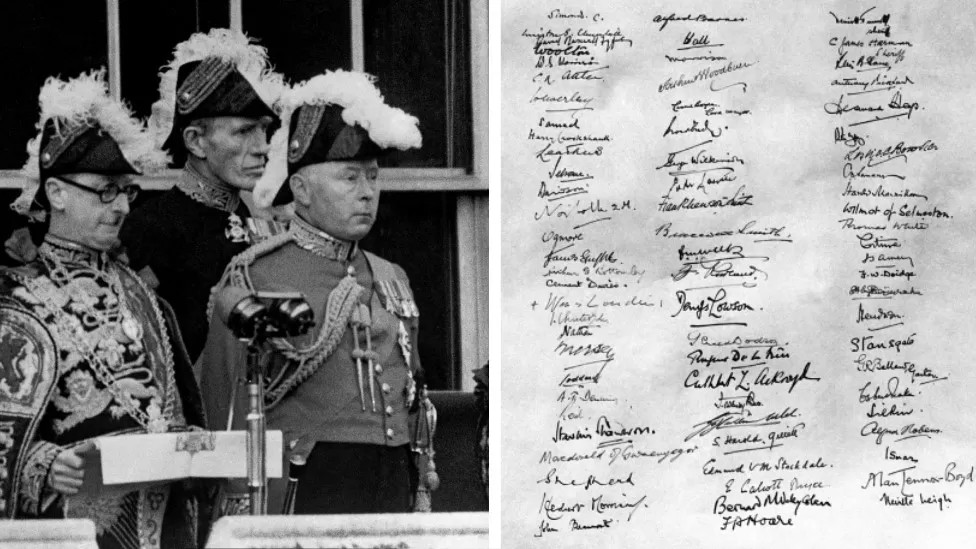 Proclamación de la reina Isabel II en 1952