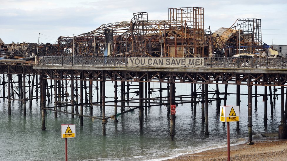 Award winning Hastings pier for sale after charity folds BBC News