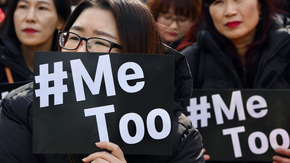 #MeToo protesters in Seoul