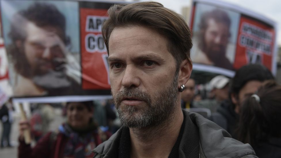 Los hermanos de Santiago (Germán, en la foto) han sido los mayores activistas por la búsqueda. Los hermanos de Santiago (Germán, en la foto) han sido los mayores activistas por la búsqueda.