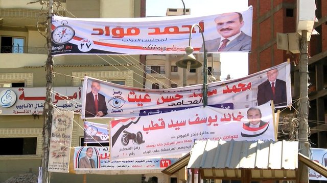 Multiple banners of independent candidates standing in the 2015 parliamentary elections