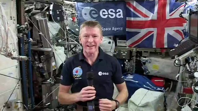 Tim Peake on board the ISS