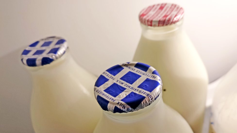 Bottles of milk