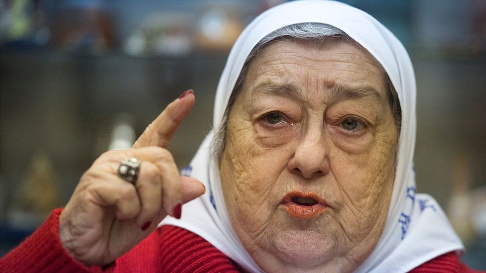 Hebe de Bonafini: Co-founder of Argentina's Plaza de Mayo mothers group dies at 93