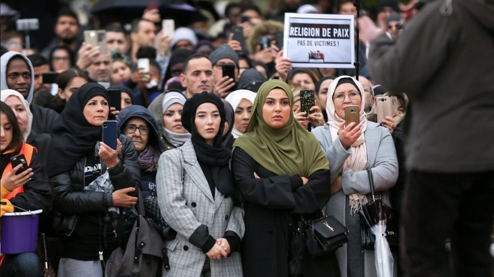 Unjuk rasa Anti-Islamfobia di Paris, 27 Oktober 2020