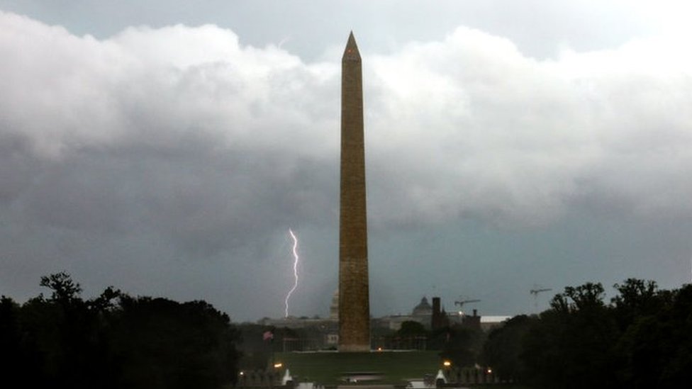 Three killed in Washington DC lightning strike - was climate