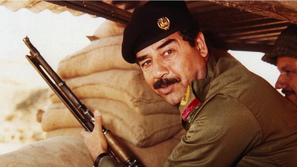Saddam Hussein during his presidency days