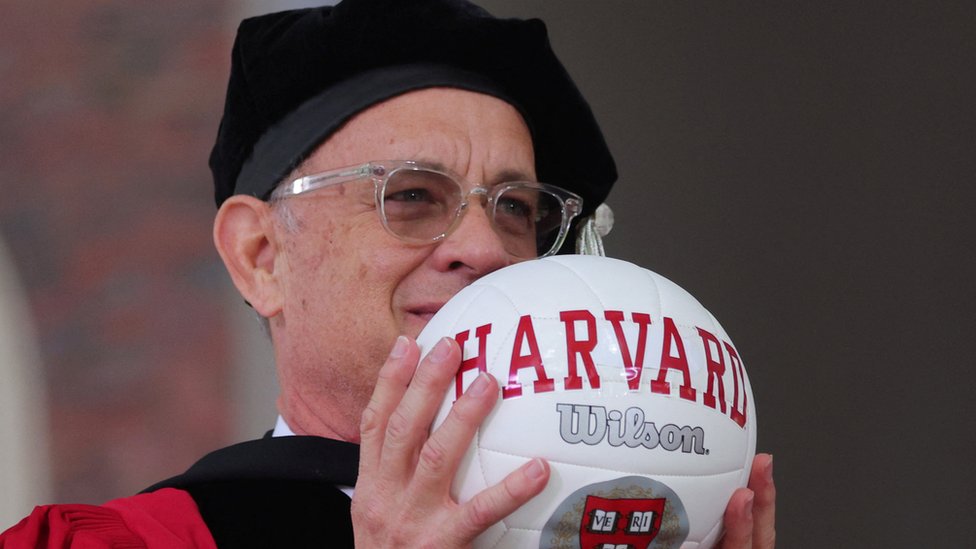 'Truth is sacred', Tom Hanks tells Harvard graduates