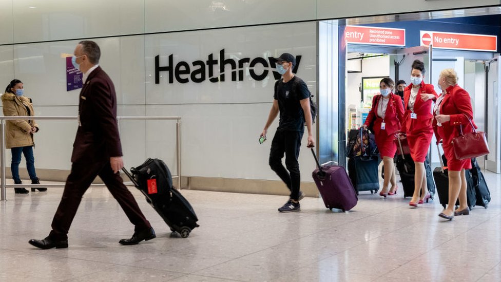 Arrivals at Heathrow