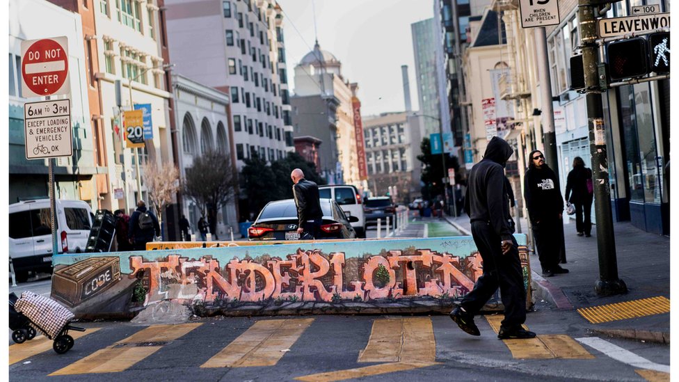 El distrito Tenderloin, en San Francisco.