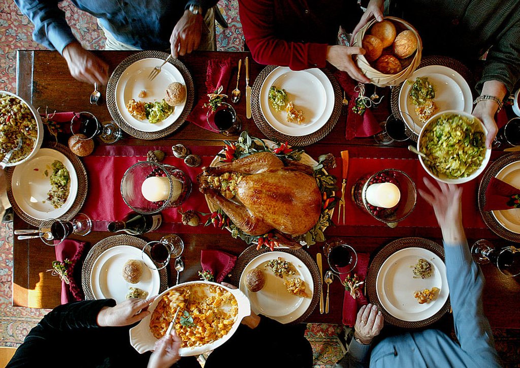 Una mesa de Acción de Gracias