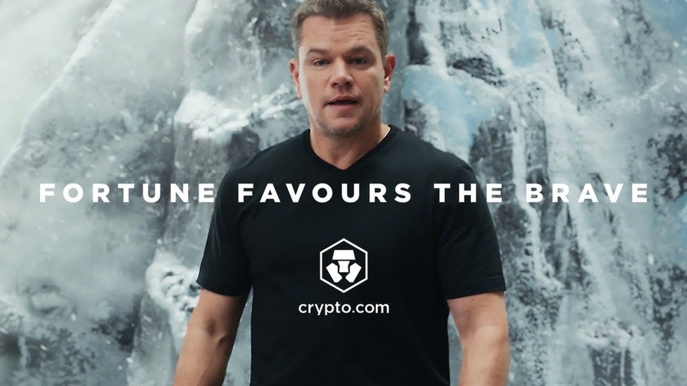 Matt Damon bir Crypto.com reklamında oynamıştı