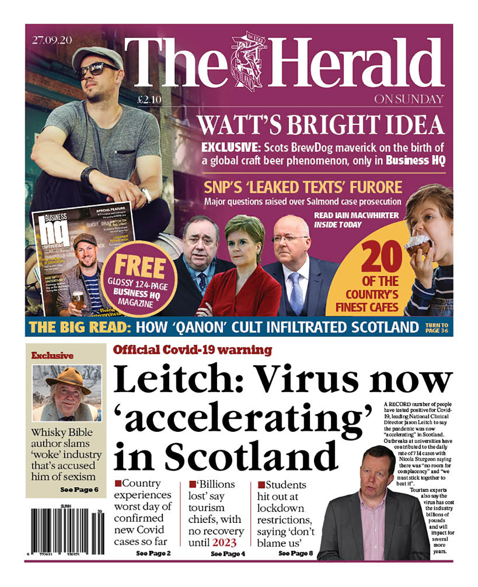 Scotland's Papers: Students Make 'great Escape' And Virus 'accelerating ...