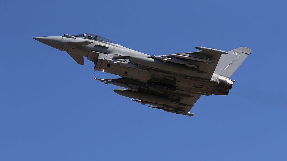 RAF Typhoon, сделанный в 2016 году во время операции в Ираке