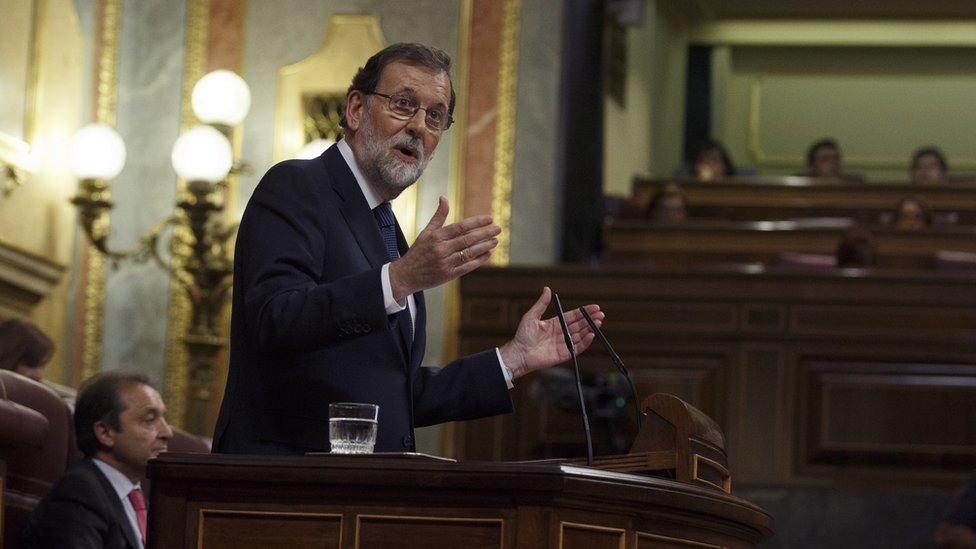 Rajoy subrayó este miércoles en el Congreso que el referéndum del 1 de octubre fue ilegal y un "ejercicio contra la democracia". Mariano Rajoy
