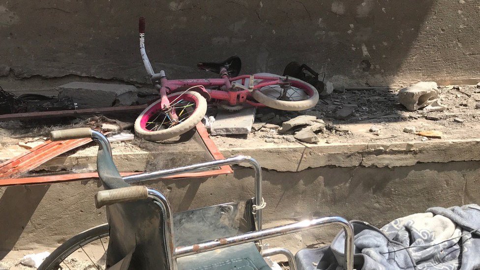 Los habitantes de Sukhna huyeron precipitadamente ante la llegada de Estado Islámico, dejando la localidad como una ciudad fantasma. Ruinas de Sukhna, Siria.