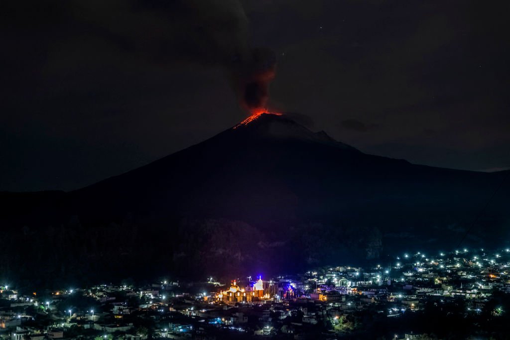 El poblado de Xalitzintla, al pie del volcán Popocatépetl.