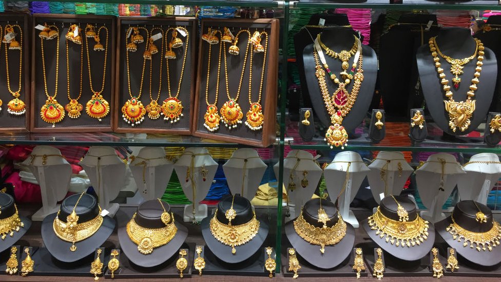 Ювелирный магазин в Тируванантапураме, Керала, Индия, 3 февраля 2020 г.