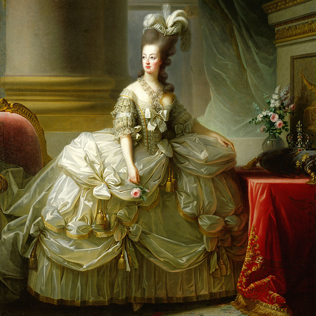 Marie Antoinette, Archiduquesa de Austria, Reina de Francia, Hija de Maria Theresia. Lienzo de Elisabeth-Louise Vigee-Le Brun.