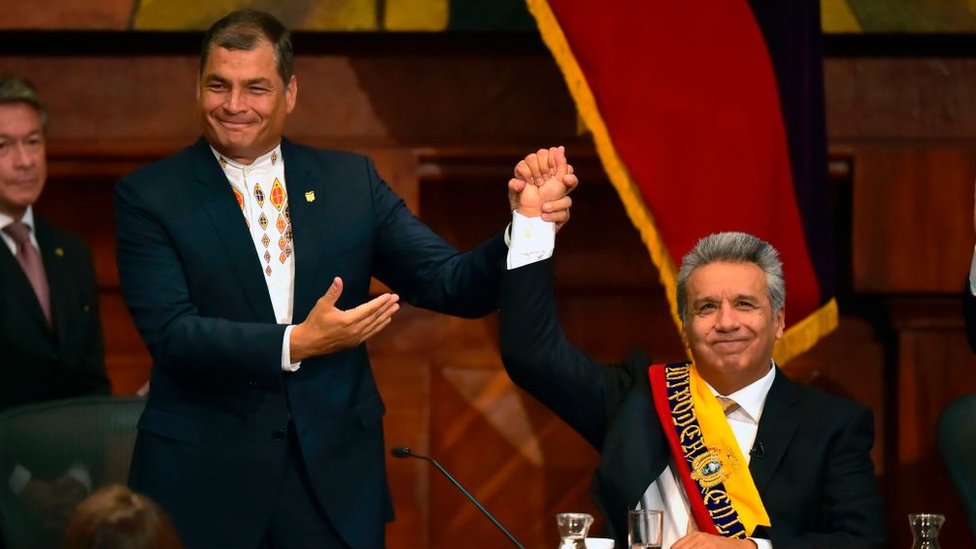 Rafael Correa y Lenín Moreno.