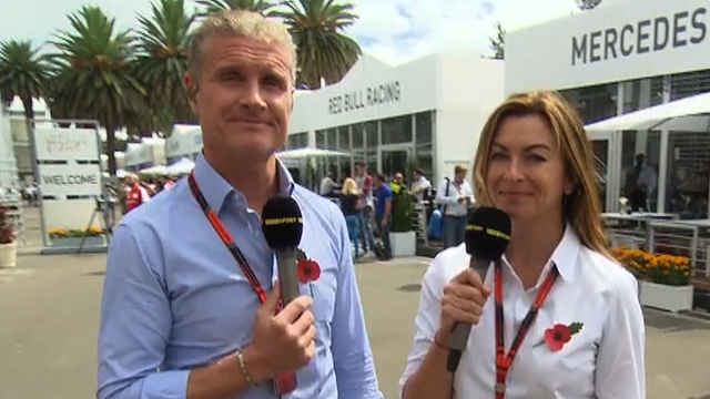 Suzi Perry and avid Coulthard